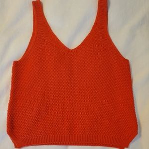 Marine Layer Finley Sweater Tank S Orange
